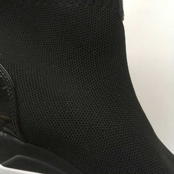 Michael Kors Skyler sock booties black wedges booties - Picture 6 of 10